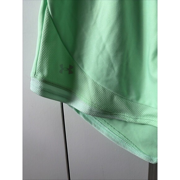 Under Armour Women's Active Athletic Quick Dry Shorts Green Loose L - Picture 2 of 4